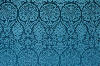 St. Nicholas Damask Liturgical Fabric For Church Vestments | Blue