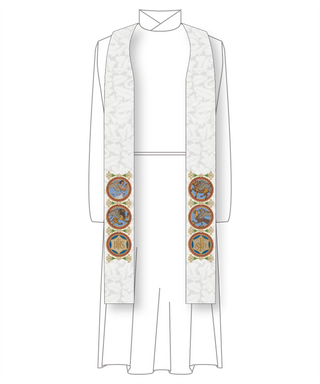 Evangelist Collection Clergy Stole Style #1 | Ecclesiastical Sewing