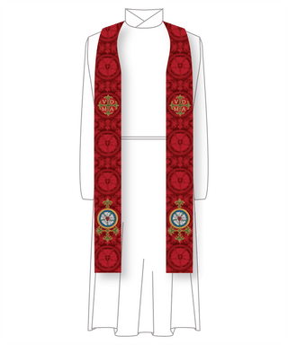 Luther Rose Stole Style #6 Clergy Church Vestment