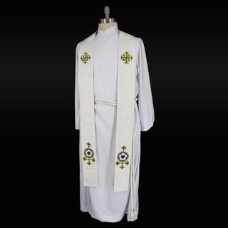 Luther Rose Stole Style #6 Clergy Church Vestment