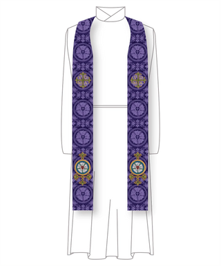 Luther Rose Stole Style #6 Clergy Church Vestment