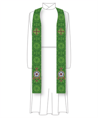 Luther Rose Stole Style #6 Clergy Church Vestment