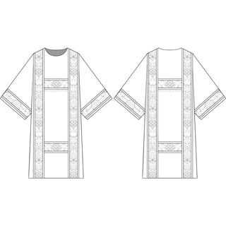 Modello dalmatico diacono | Modelli di cucito per paramenti sacri