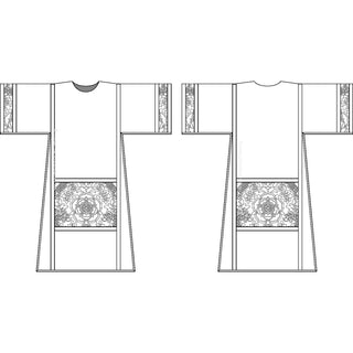 Style 5004 Narrow Body Latin Mass Dalmatic| Clergy Vestment Sewing Pattern