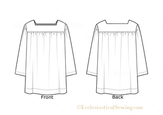 Styles 4020, 4021 & 4022 Square Yoke Cotta Pattern | Church Vestment Sewing Pattern