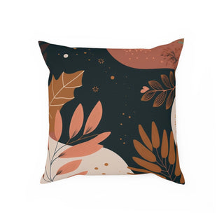 Stylish Comfort: Premium Square Cushion/Pillow with Floral/Botanical Boho Design for a Modern Minimalist Home