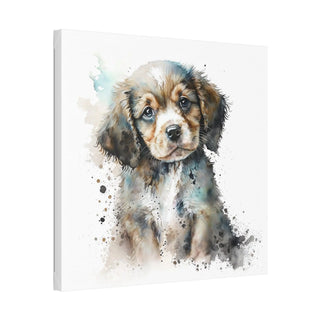 Sweet Watercolor Puppy Print - A Precious Addition to Your Baby's Nursery