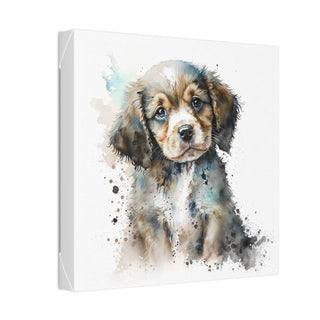 Sweet Watercolor Puppy Print - A Precious Addition to Your Baby's Nursery