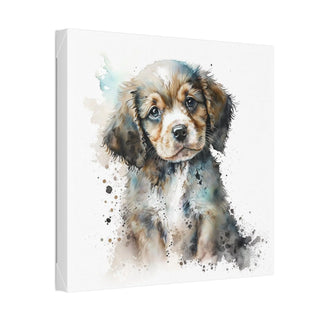 Sweet Watercolor Puppy Print - A Precious Addition to Your Baby's Nursery