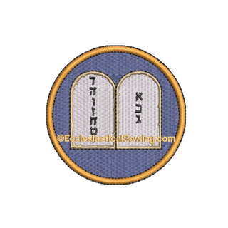 Ten Commandments--Religious Machine Embroidery File