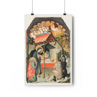 The Adoration of the Shepherds' (1374) by Bartolo di Fredi - Premium Poster Giclée Art Print