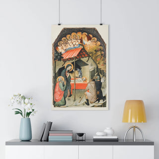 The Adoration of the Shepherds' (1374) by Bartolo di Fredi - Premium Poster Giclée Art Print