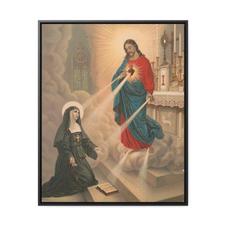 The Apparition of Our Lord to Blessed Margaret Mary Alacoque Canvas 