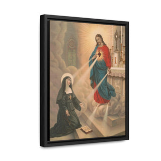 The Apparition of Our Lord to Blessed Margaret Mary Alacoque: Premium Framed Canvas