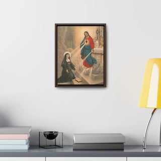 The Apparition of Our Lord to Blessed Margaret Mary Alacoque: Premium Framed Canvas