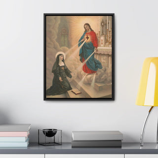 The Apparition of Our Lord to Blessed Margaret Mary Alacoque: Premium Framed Canvas