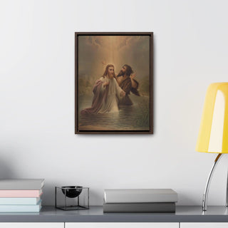 The Baptism of Christ: Premium Wrapped Canvas Print