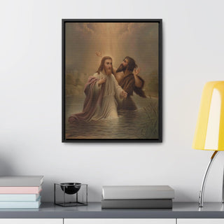 The Baptism of Christ: Premium Wrapped Canvas Print