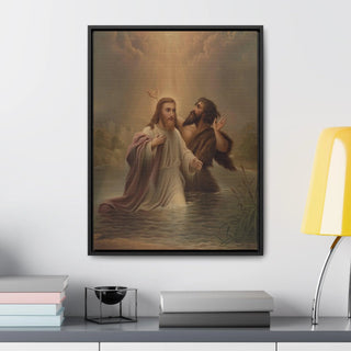 The Baptism of Christ: Premium Wrapped Canvas Print