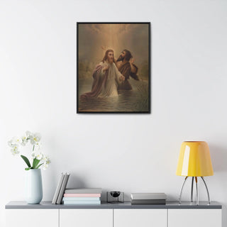 The Baptism of Christ: Premium Wrapped Canvas Print