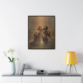 The Baptism of Christ: Premium Wrapped Canvas Print