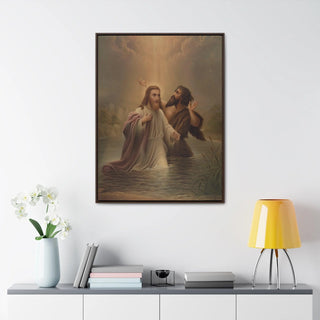 The Baptism of Christ: Premium Wrapped Canvas Print