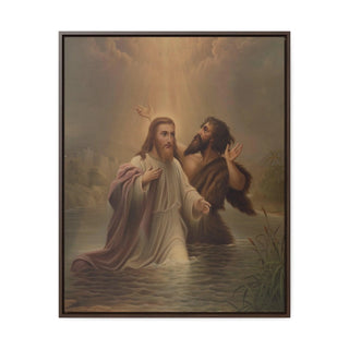 The Baptism of Christ: Premium Wrapped Canvas Print