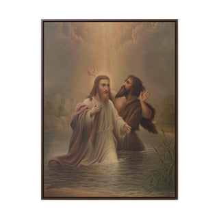 The Baptism of Christ: Premium Wrapped Canvas Print