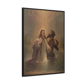 The Baptism of Christ: Premium Wrapped Canvas Print