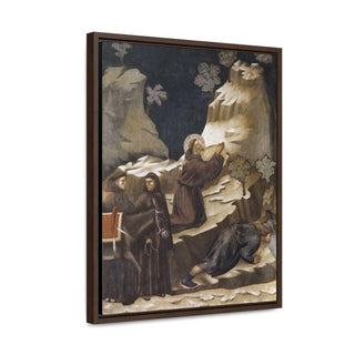 The Miracle of the Spring- Giotto di Bondonec1297 -1299 - Premium Framed Wrapped Canvas Print