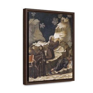 The Miracle of the Spring- Giotto di Bondonec1297 -1299 - Premium Framed Wrapped Canvas Print