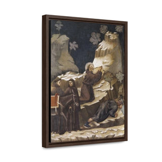 The Miracle of the Spring- Giotto di Bondonec1297 -1299 - Premium Framed Wrapped Canvas Print