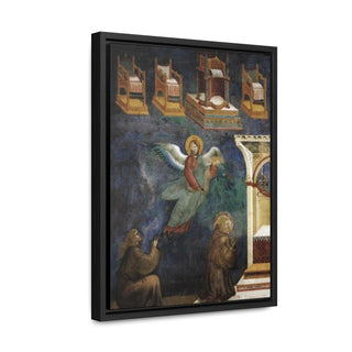 The Vision of the Thrones Giotto Di Bondone 1297 -1299 Canvas Print