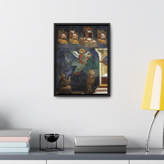 The Vision of the Thrones Giotto Di Bondone 1297 -1299 Canvas Print