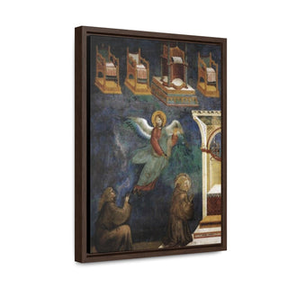 The Vision of the Thrones Giotto Di Bondone 1297 -1299 Canvas Print