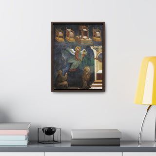 The Vision of the Thrones Giotto Di Bondone 1297 -1299 Canvas Print