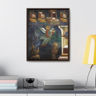 The Vision of the Thrones Giotto Di Bondone 1297 -1299 Canvas Print