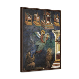 The Vision of the Thrones Giotto Di Bondone 1297 -1299 Canvas Print