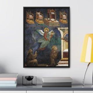 The Vision of the Thrones Giotto Di Bondone 1297 -1299 Canvas Print