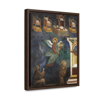 The Vision of the Thrones Giotto Di Bondone 1297 -1299 Canvas Print