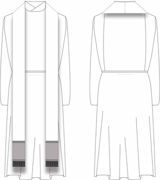 Transitional Deacon Priest Stole Pattern |Transitional Deacon Priest Sewing Pattern Ecclesiastical Sewing