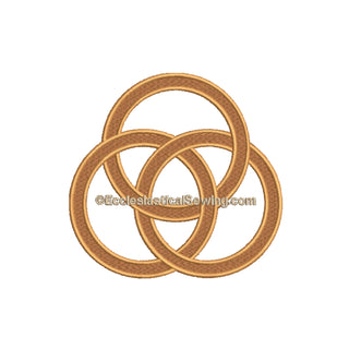 Trinity Circles Embroidery | Religious Digital Machine Embroidery File