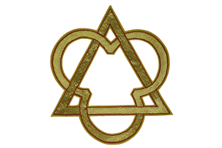 Trinity Symbol Goldwork Applique | Religious Appliques for Vestments