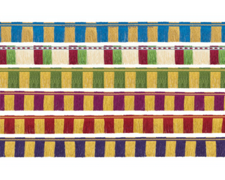 Two Color Fringe 2 inches wide Rayon for Banners