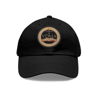 VDMA Hat Leather Patch - a stylish and meaningful accessory that makes the perfect gift for any occasion! (Verbum Domini Manet in Aeternum)