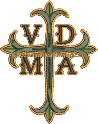 VDMA Latin Cross--Religious Machine Embroidery File