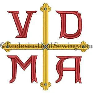 VDMA Symbol Cross (Reformation) Liturgical Machine Embroidery Design