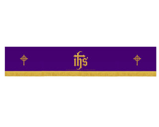 Violet IHS Lent Altar Hanging | Crown of Thorns Collection