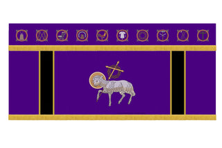 Violet Lent Altar Frontal | Lent Passion Collection Liturgical Decorations