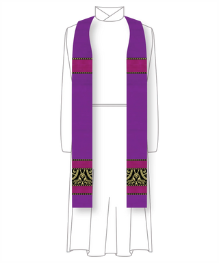 Violet Carlisle Priest Stole| Lent Advent Carlisle Pastor Stole